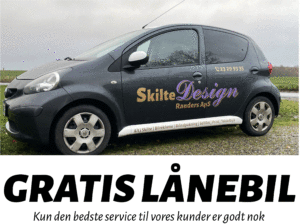 Skilte Design Randers ApS - Skiltemaler i Randers - Gratis lånebil