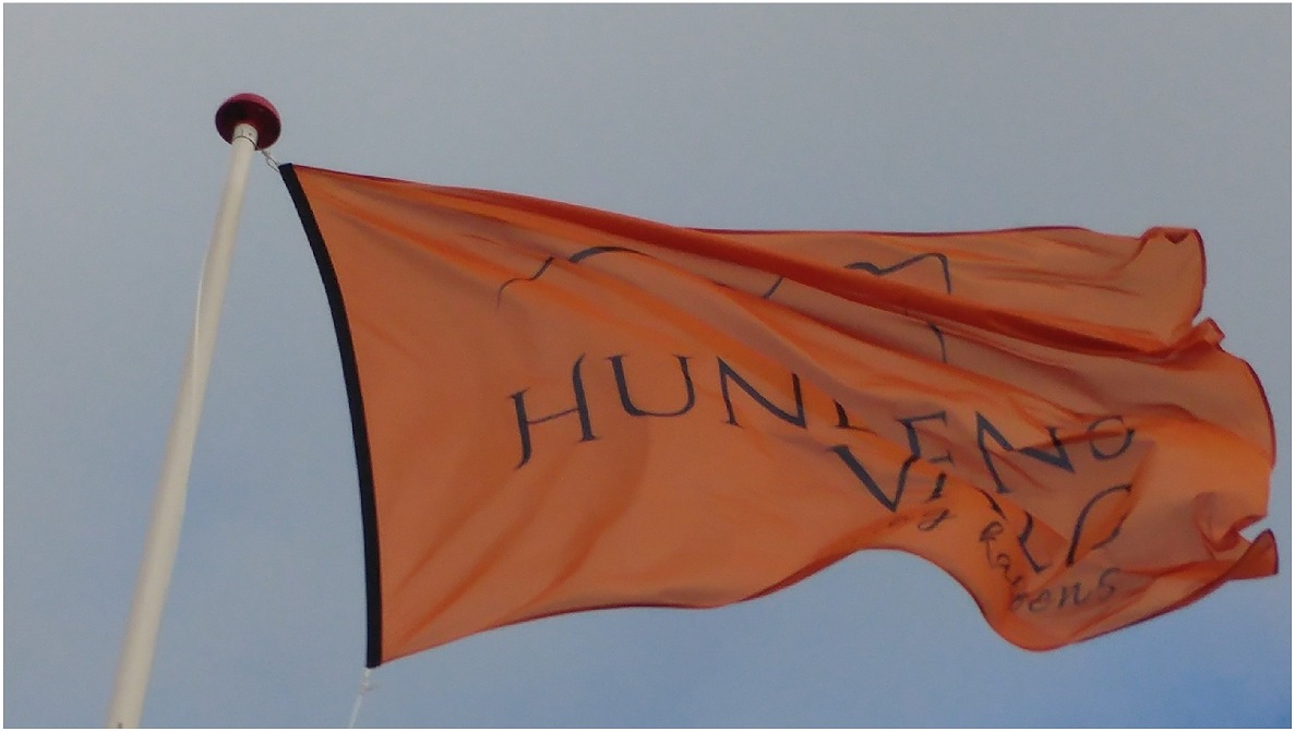 reklameflag banner - flag med firma logo